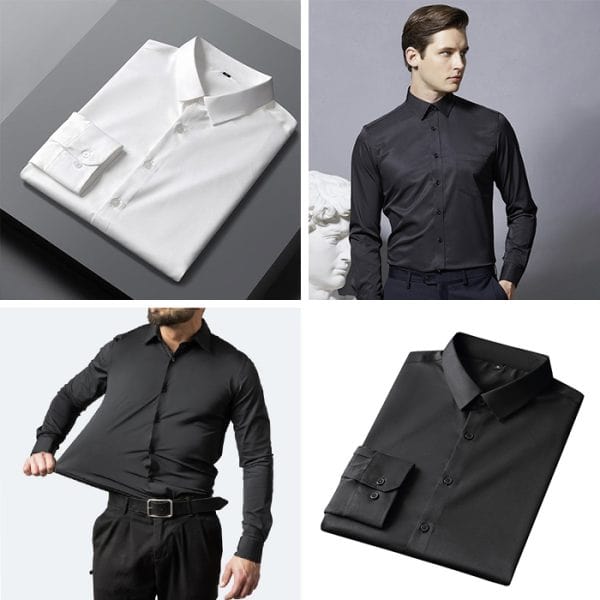 BRILLSHIRT slankt snit