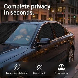 Privatliv og solbeskyttelse - 4 magnetiske solskærme | CARSHADY