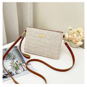 Elegant vævet crossbody- og clutch-taske (2 i 1) | WOVELLA